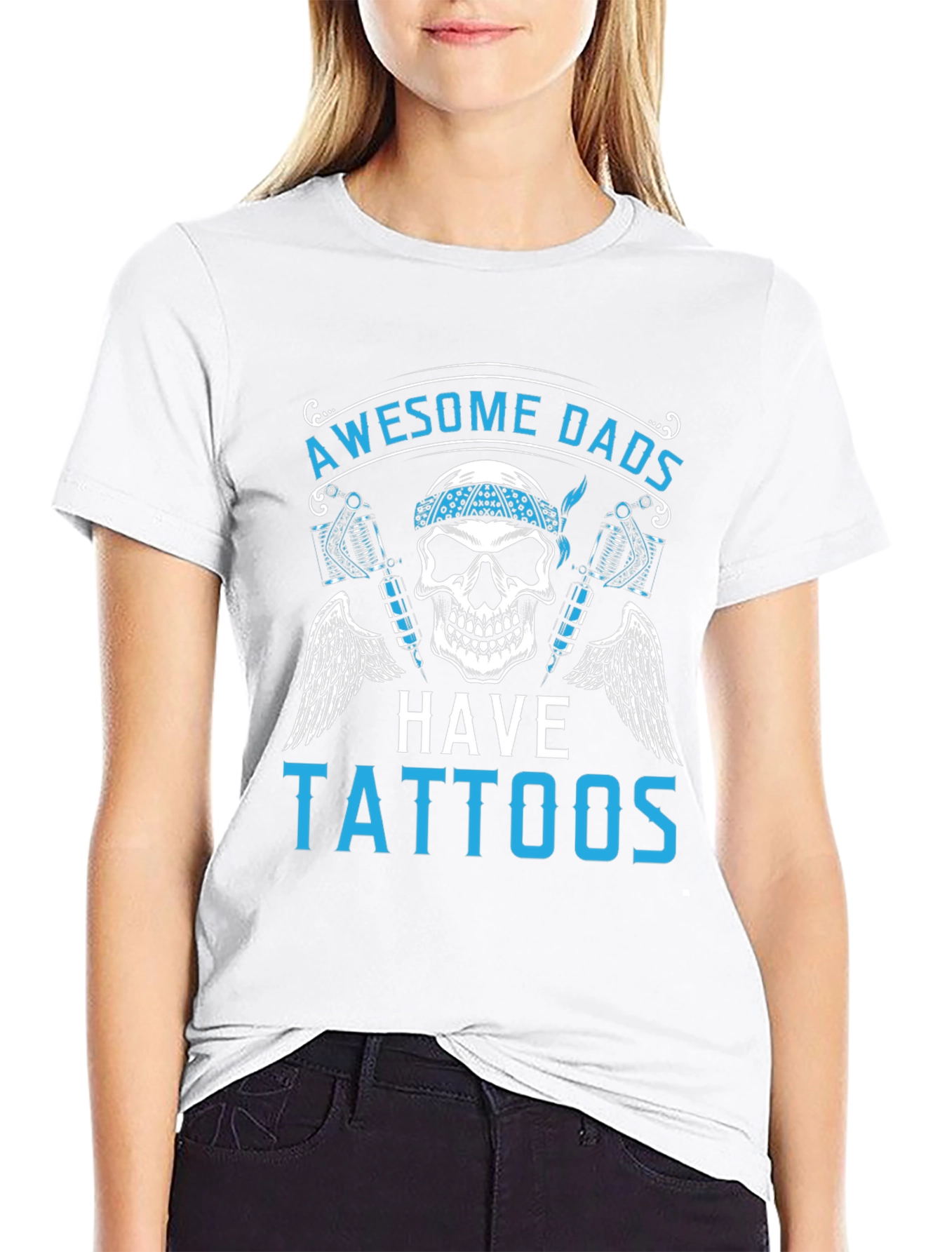 Awesome Dads Have Tattoos Graphic Tee