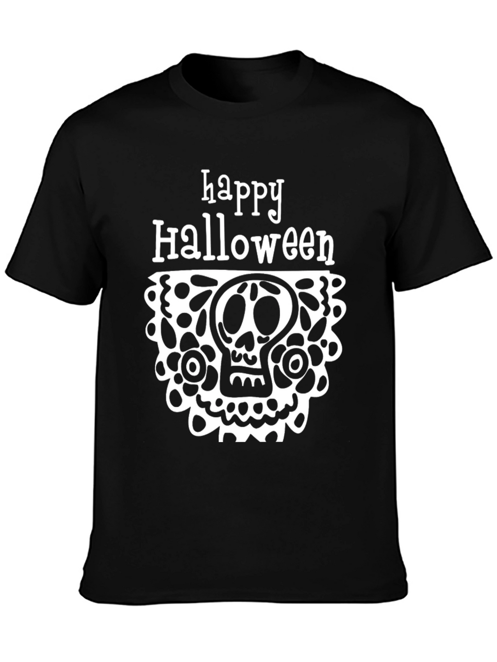 Happy Halloween Skull Graphic Tee