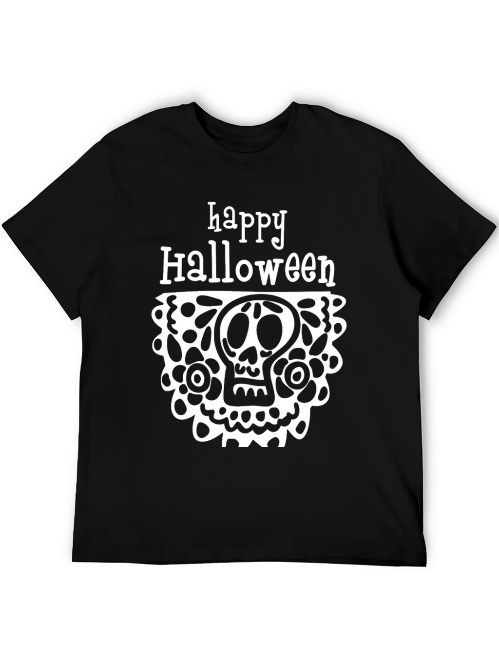 Happy Halloween Skull Graphic Tee