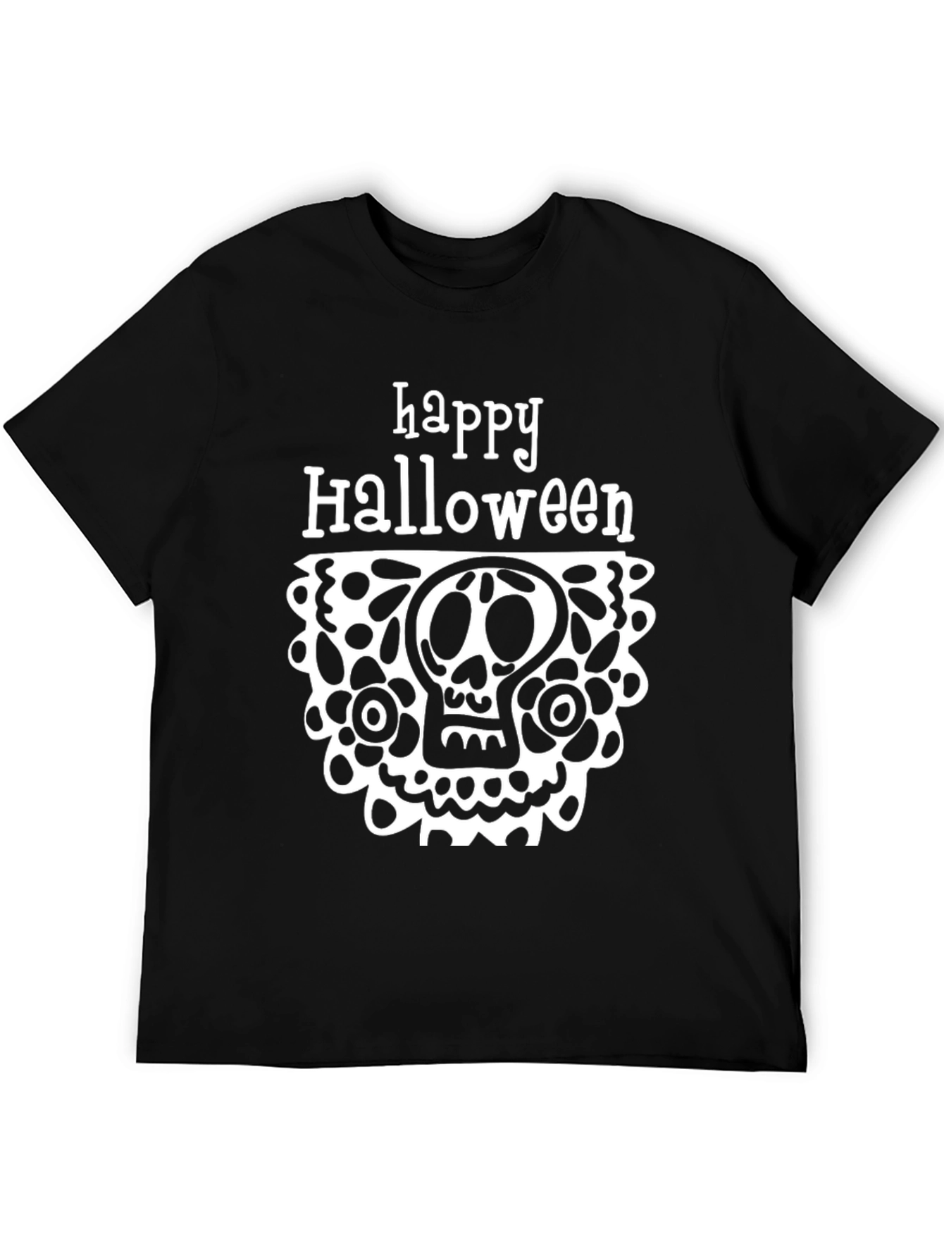 Happy Halloween Skull Graphic Tee