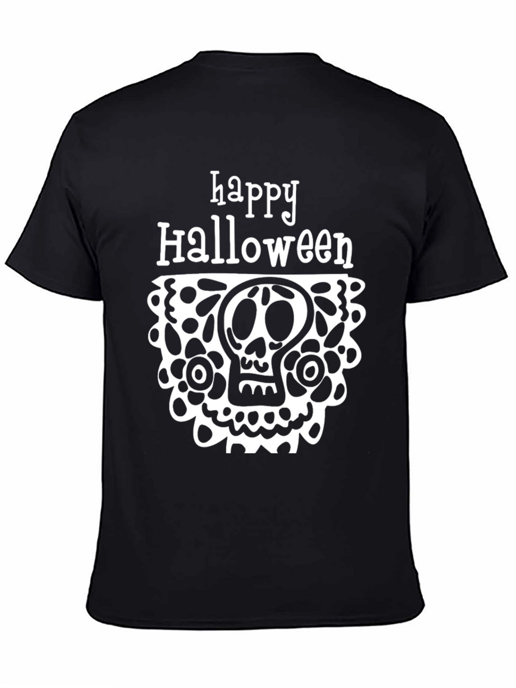 Happy Halloween Skull Graphic Tee