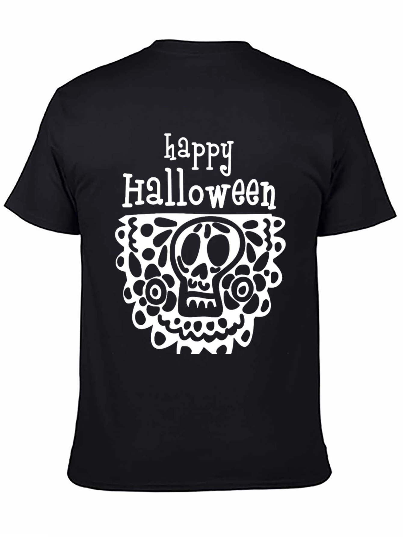 Happy Halloween Skull Graphic Tee