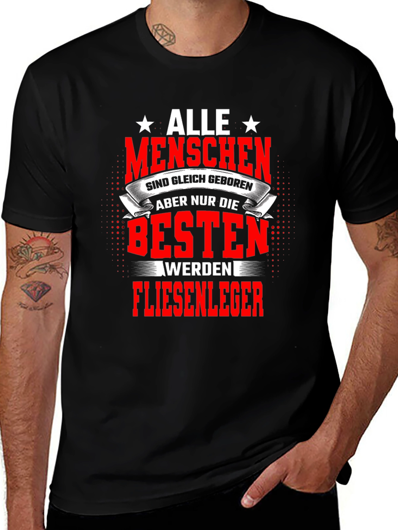 Best Tile Layer T-Shirt - Black