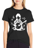 Girl with Banjo Black T-Shirt