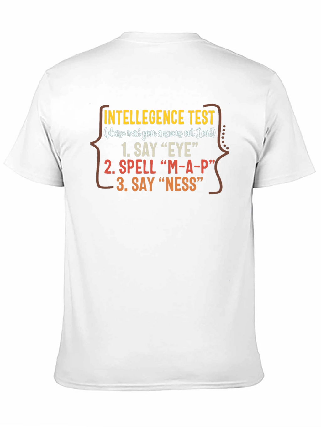 Intelligence Test Funny Black T-Shirt