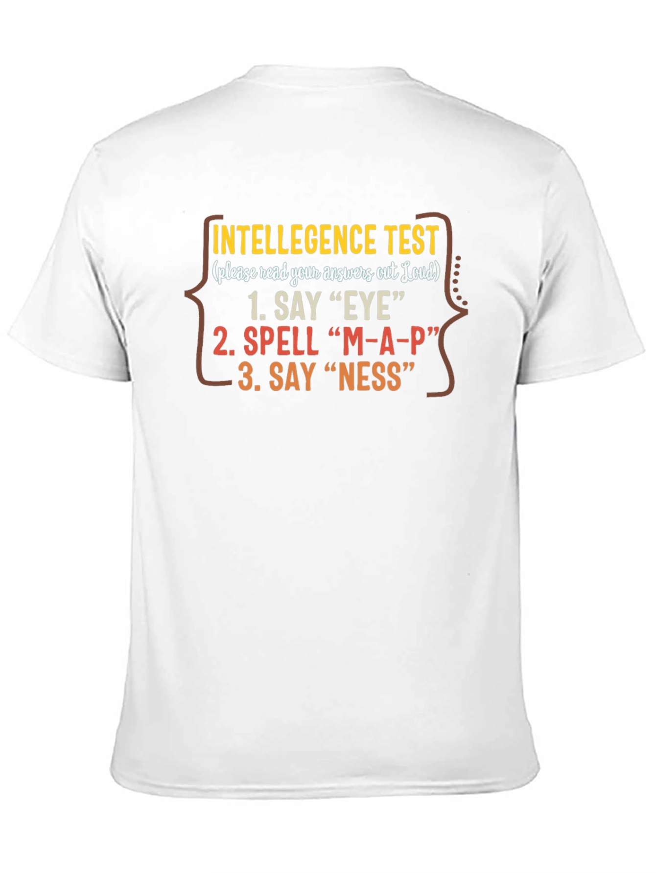 Intelligence Test Funny Black T-Shirt