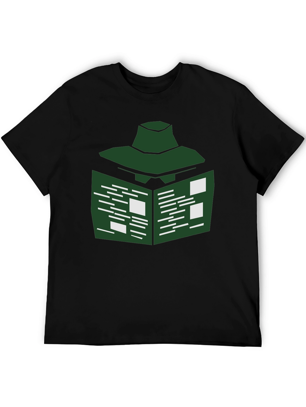 Abstract Green Geometric T-Shirt