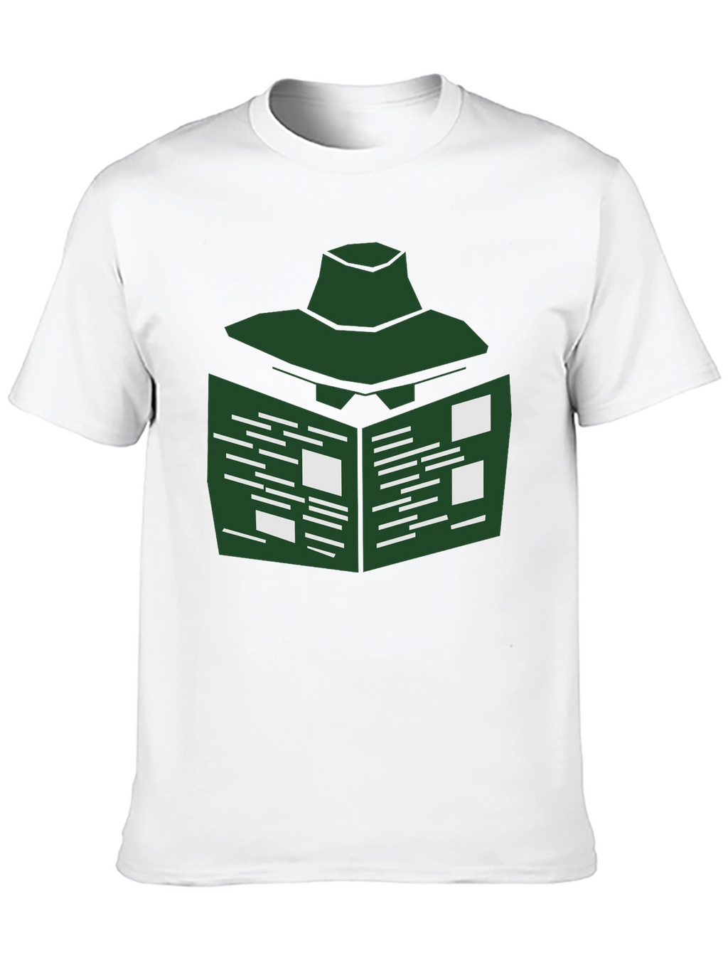 Abstract Green Geometric T-Shirt