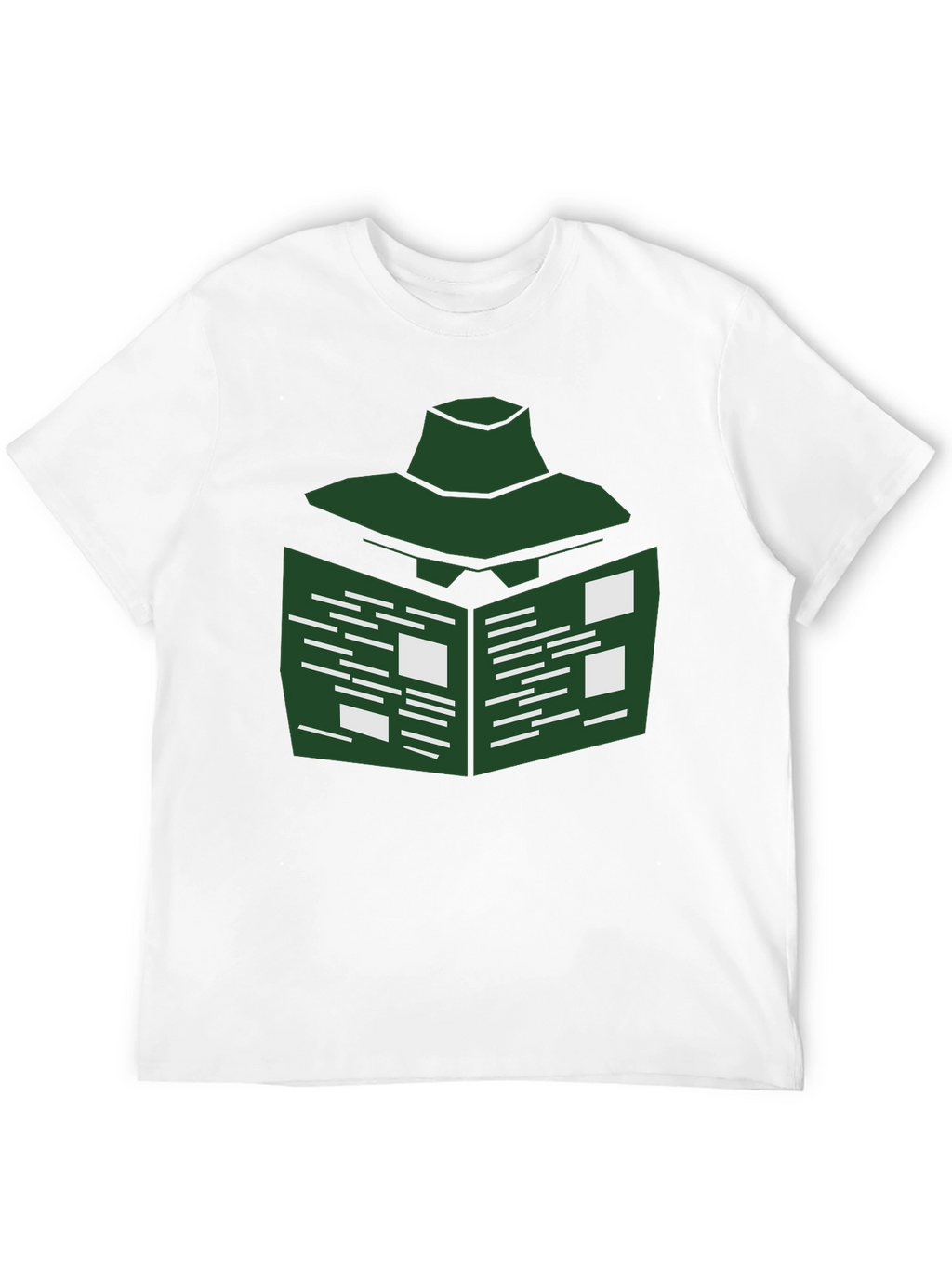Abstract Green Geometric T-Shirt