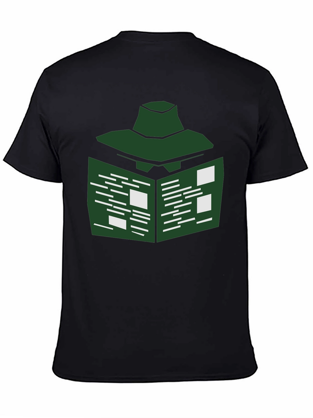 Abstract Green Geometric T-Shirt
