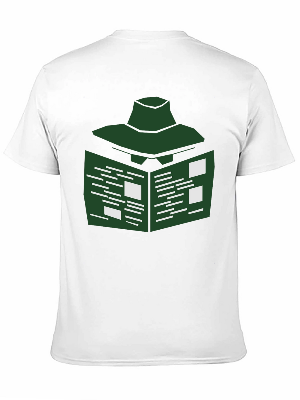 Abstract Green Geometric T-Shirt