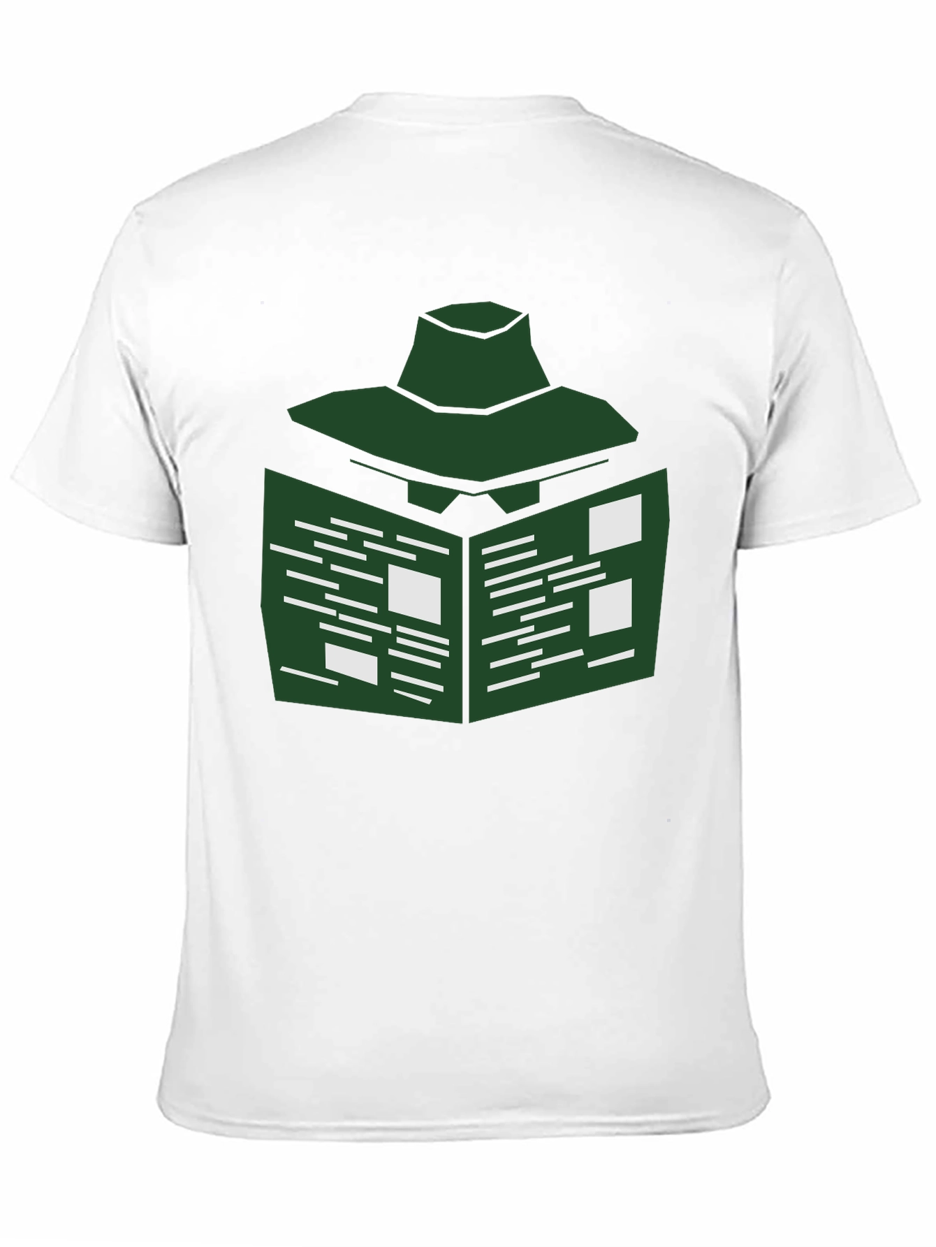 Abstract Green Geometric T-Shirt