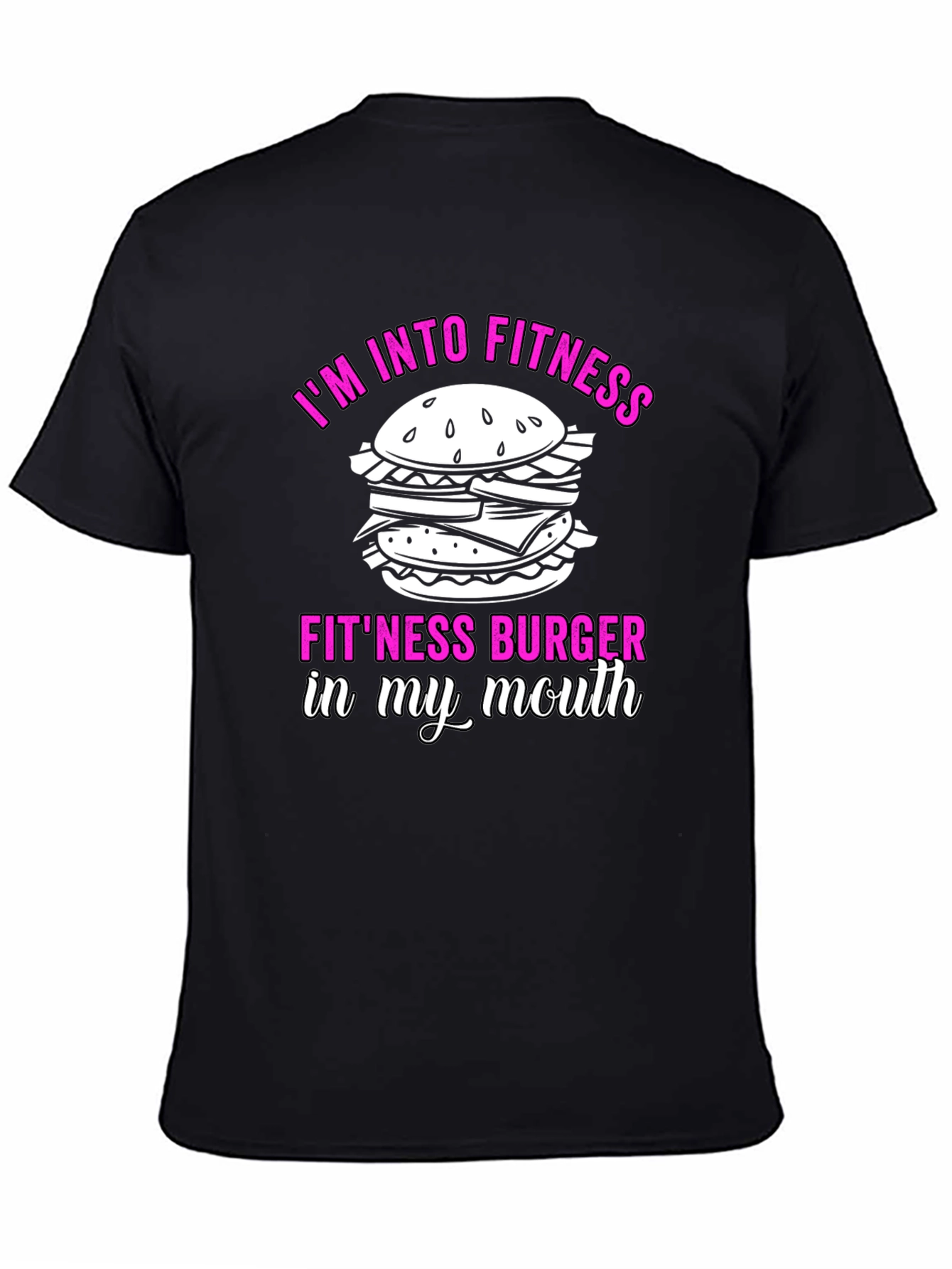 Fitness Burger Graphic T-Shirt - Funny Workout Tee