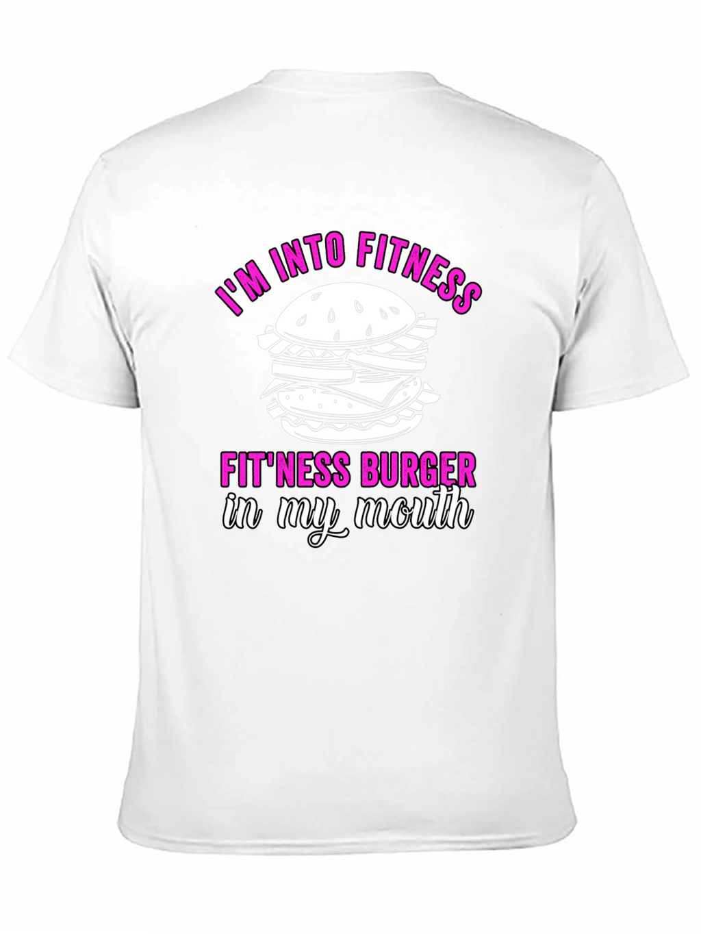 Fitness Burger Graphic T-Shirt - Funny Workout Tee
