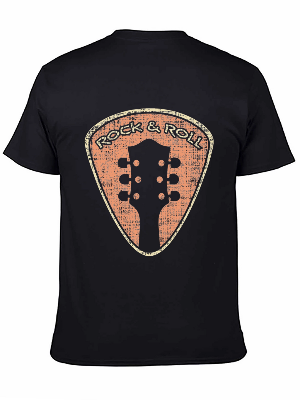 Retro Rock & Roll Guitar Pick T-Shirt