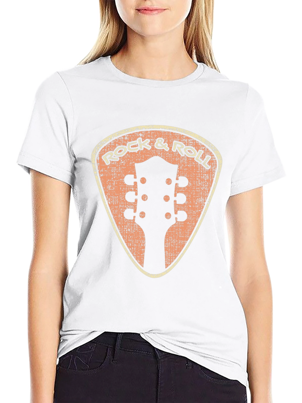 Retro Rock & Roll Guitar Pick T-Shirt