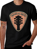 Retro Rock & Roll Guitar Pick T-Shirt