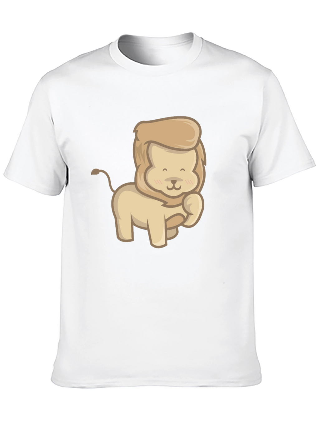 Cute Lion Graphic Tee - Unisex Black T-Shirt