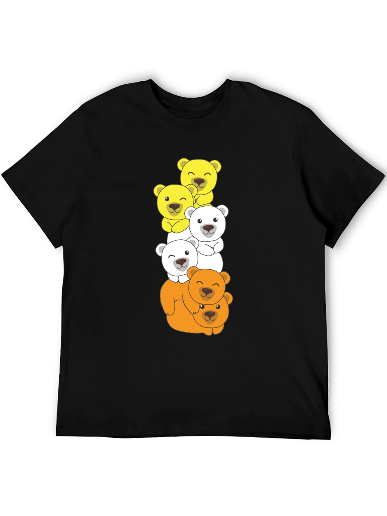 Stacked Bear T-Shirt - Cartoon Animal Tee