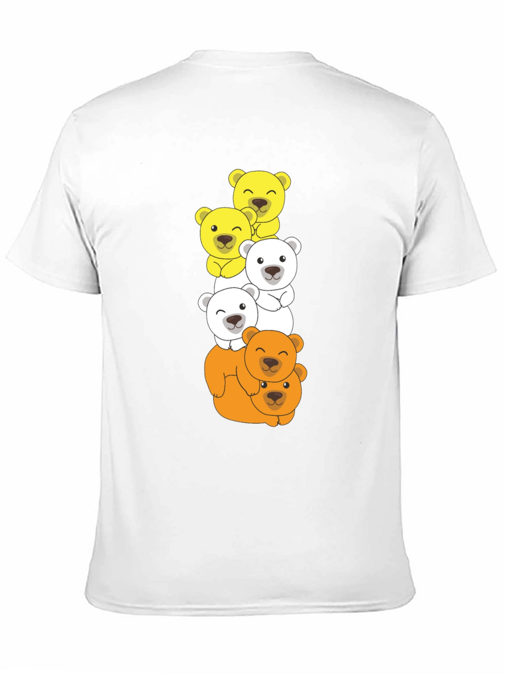 Stacked Bear T-Shirt - Cartoon Animal Tee