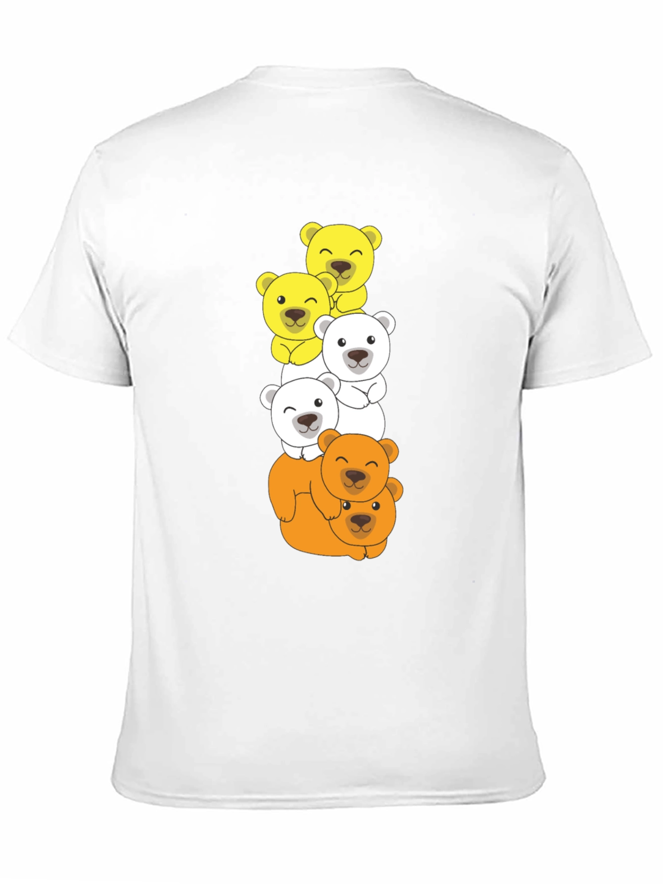 Stacked Bear T-Shirt - Cartoon Animal Tee