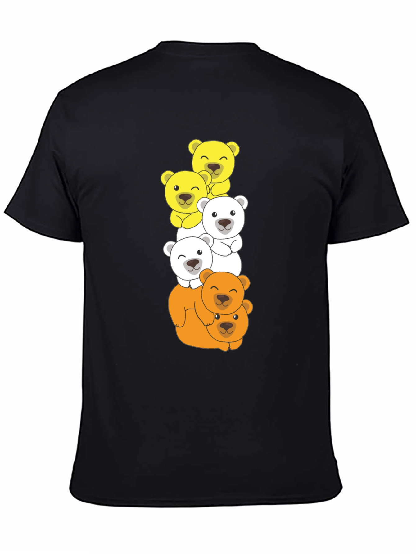 Stacked Bear T-Shirt - Cartoon Animal Tee