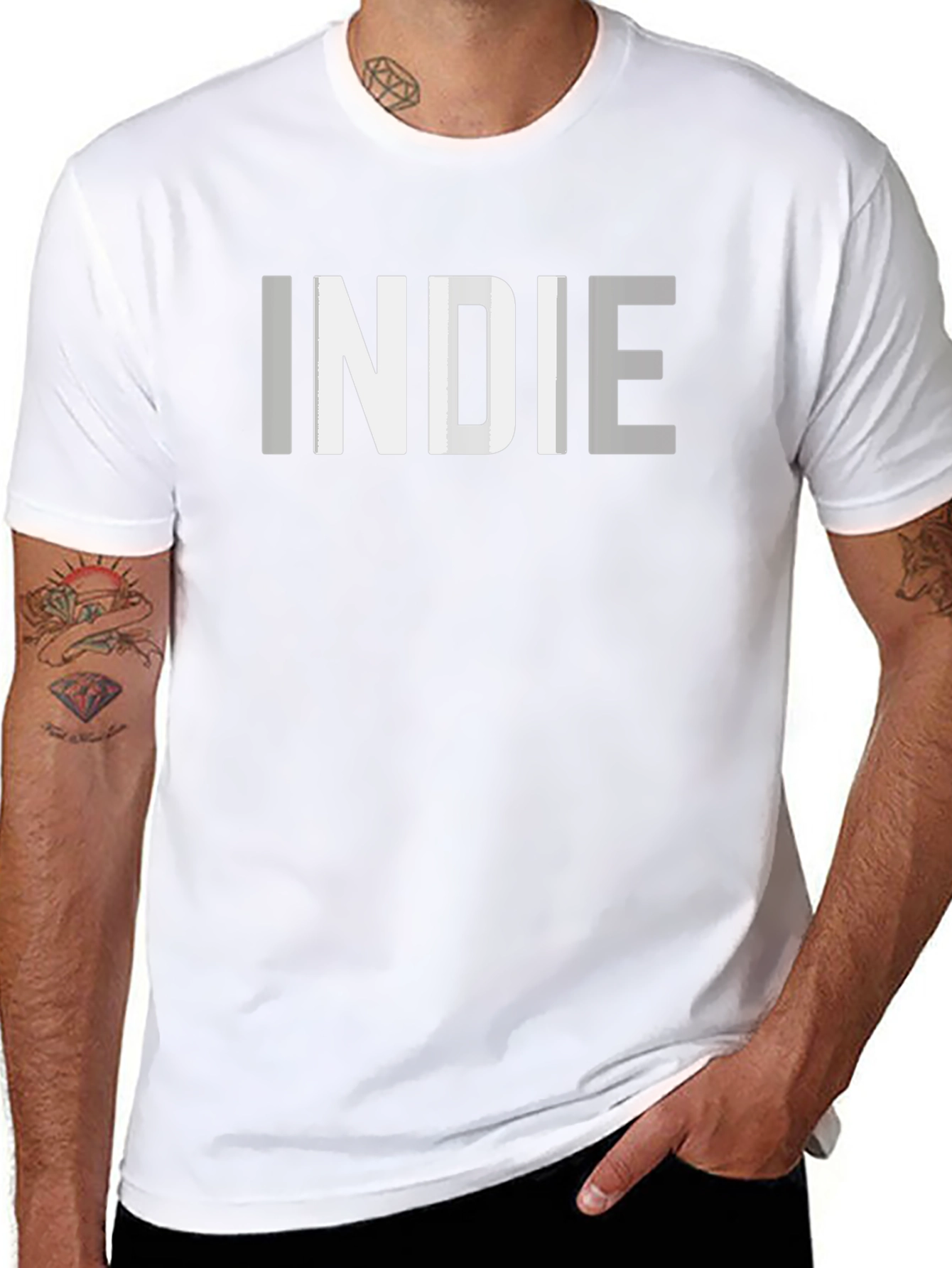 Indie Graphic T-Shirt - Stylish Cotton Tee