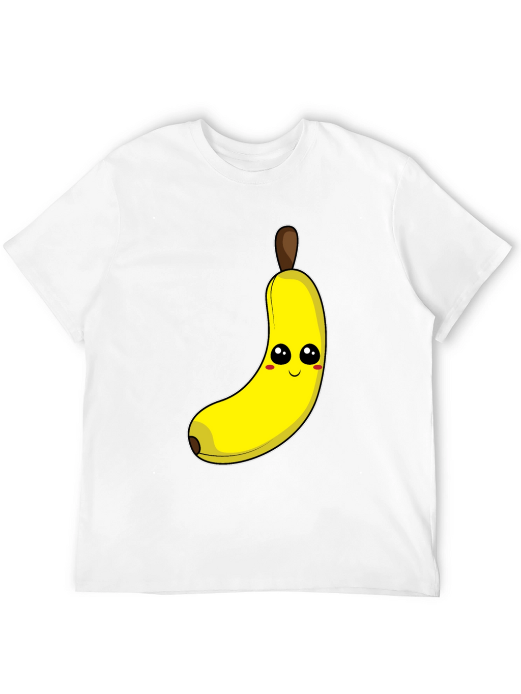 Funny Banana Cartoon Graphic Tee - Black Cotton T-Shirt