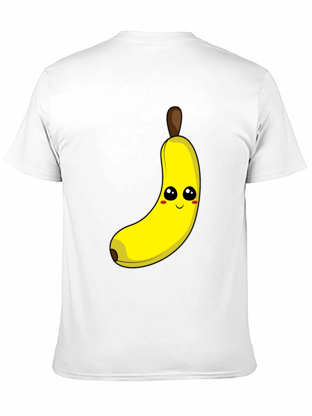 Funny Banana Cartoon Graphic Tee - Black Cotton T-Shirt