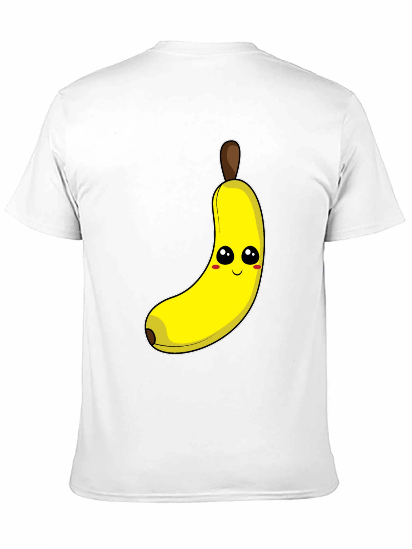 Funny Banana Cartoon Graphic Tee - Black Cotton T-Shirt