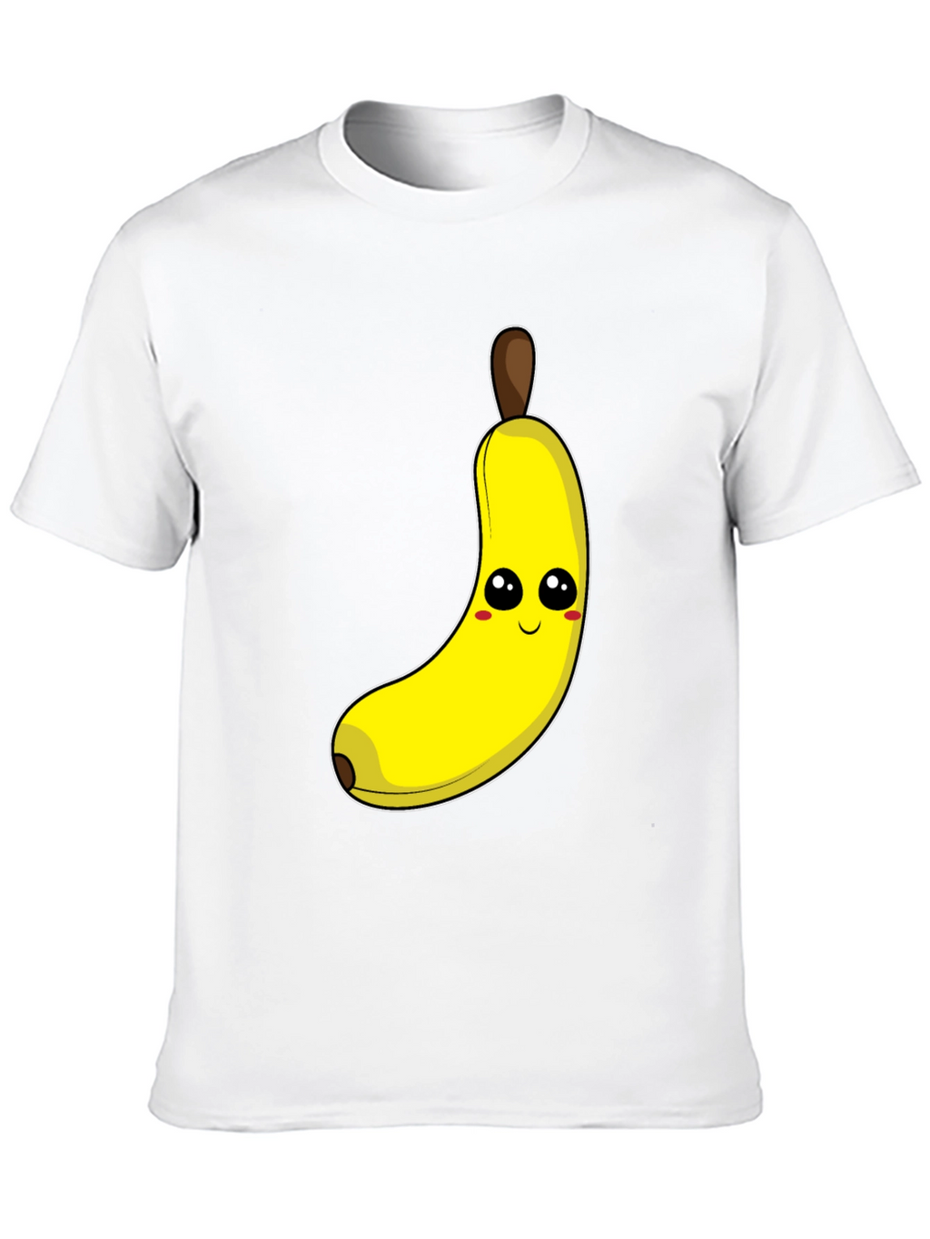 Funny Banana Cartoon Graphic Tee - Black Cotton T-Shirt