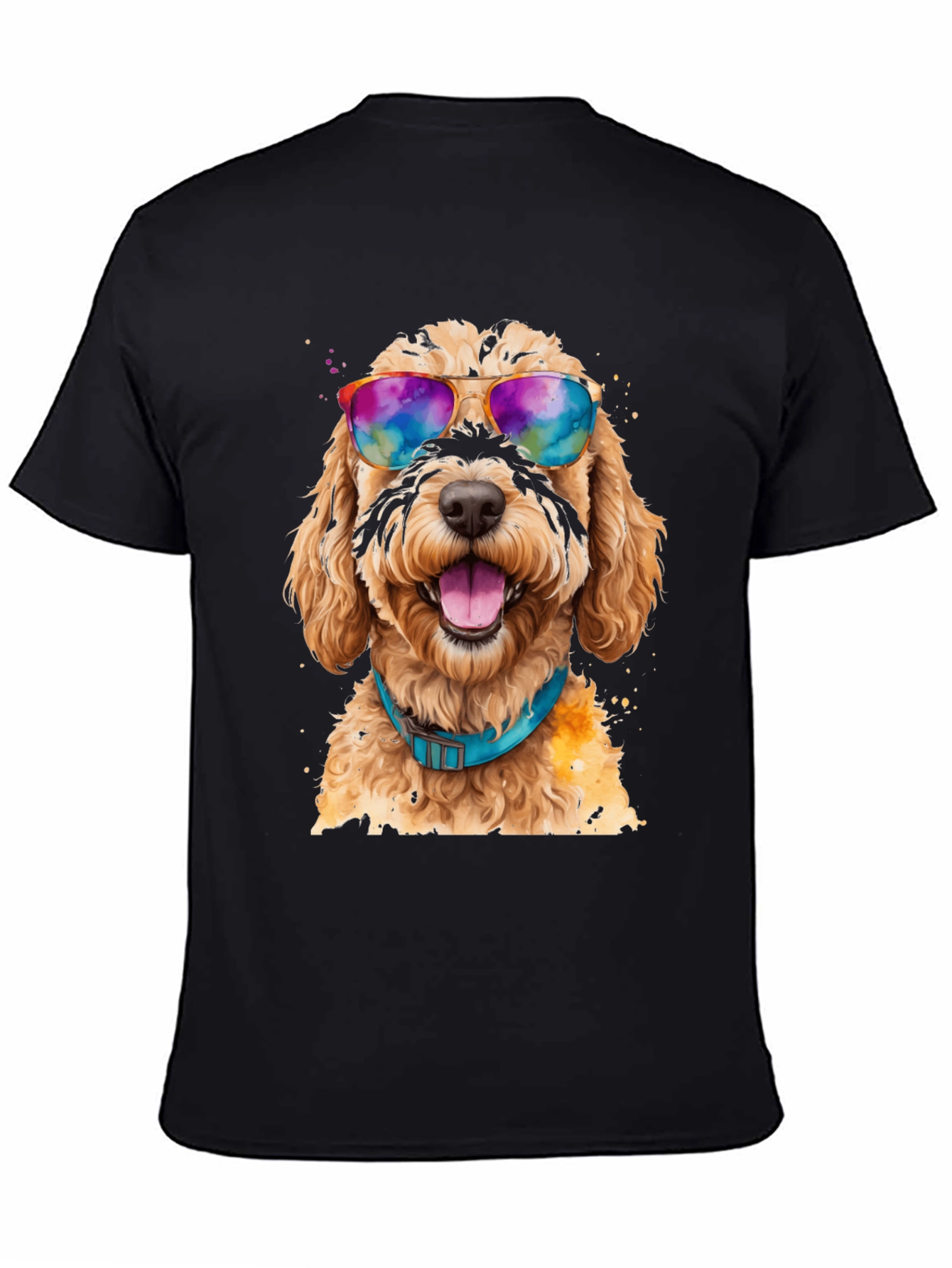 Dog with Sunglasses Graphic Tee - Cool Comfort