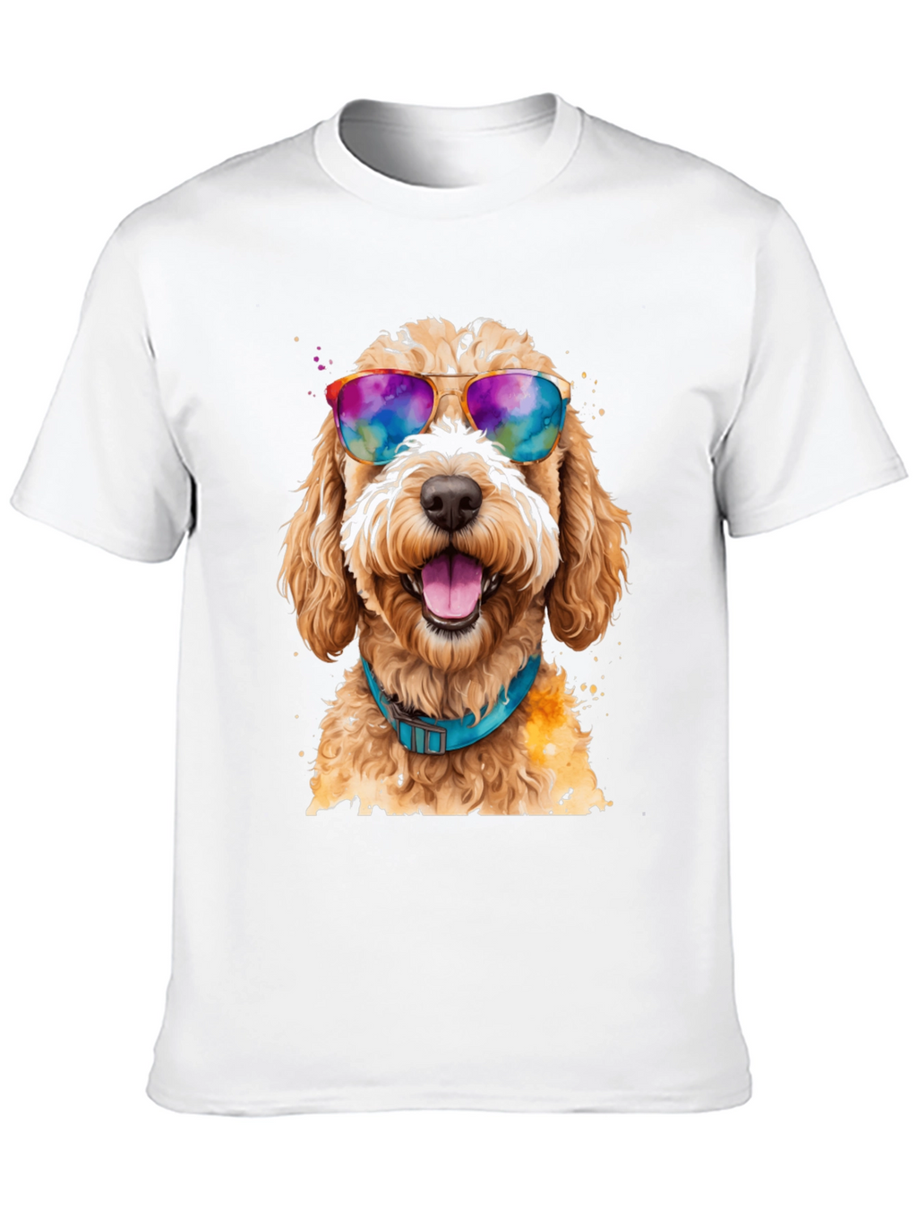 Dog with Sunglasses Graphic Tee - Cool Comfort