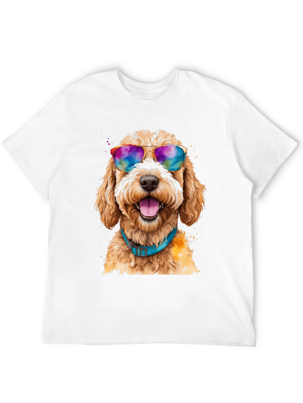 Dog with Sunglasses Graphic Tee - Cool Comfort