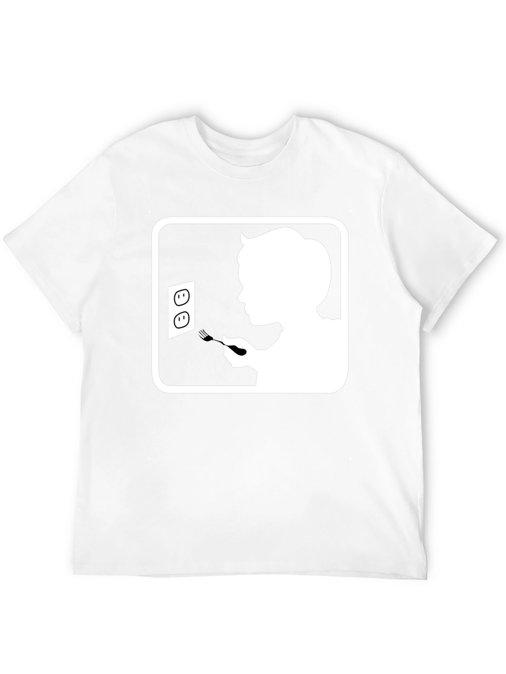 Humorous Black T-Shirt with Graphic Print