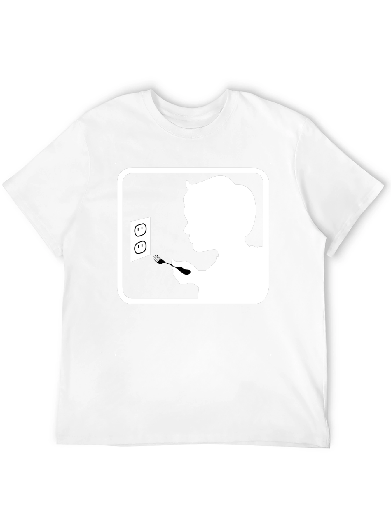 Humorous Black T-Shirt with Graphic Print