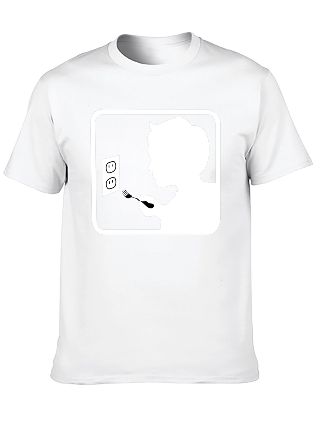 Humorous Black T-Shirt with Graphic Print