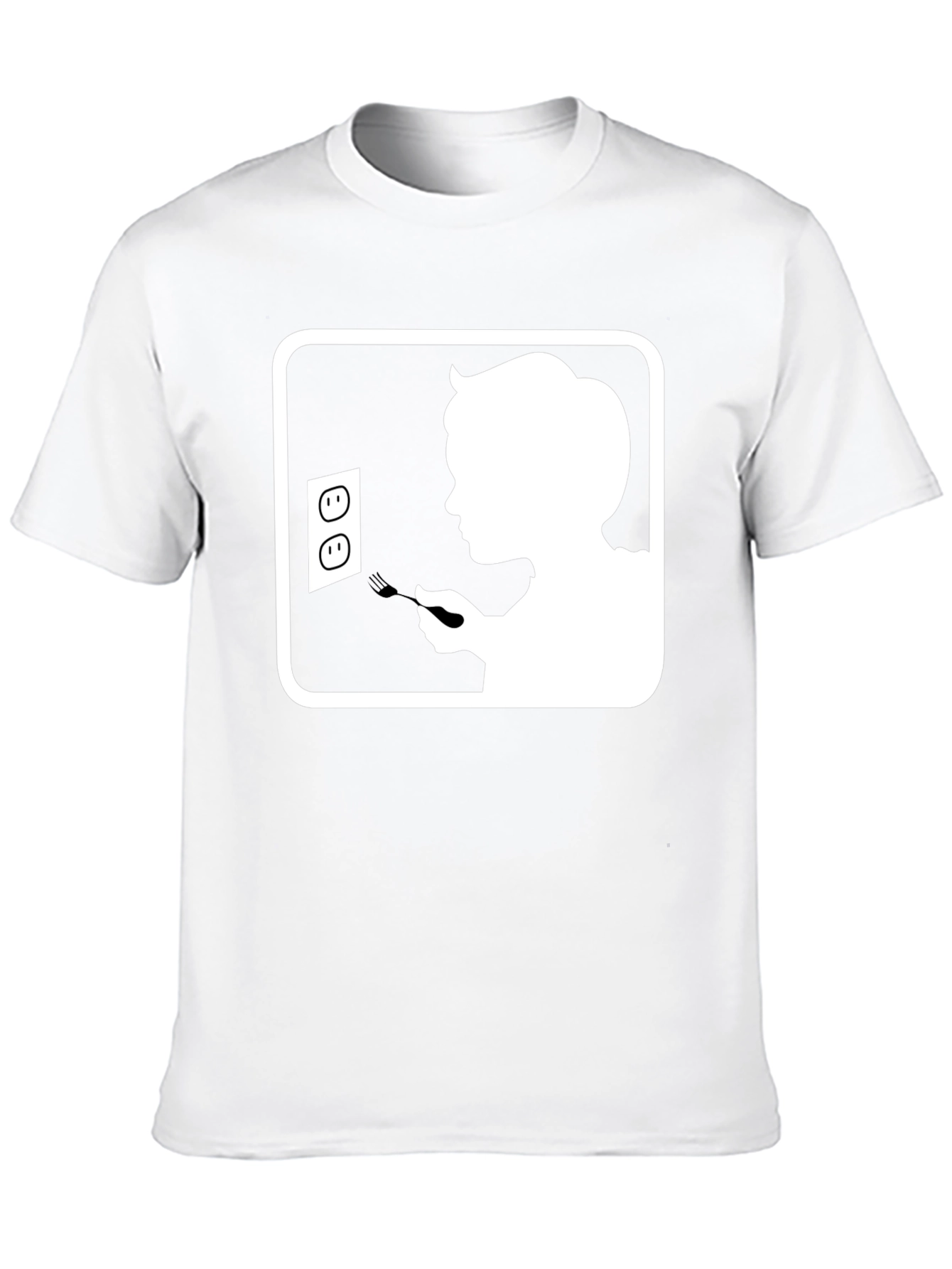 Humorous Black T-Shirt with Graphic Print