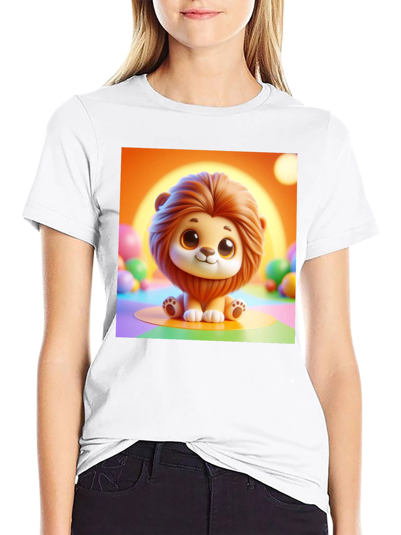Cute Lion Graphic Tee