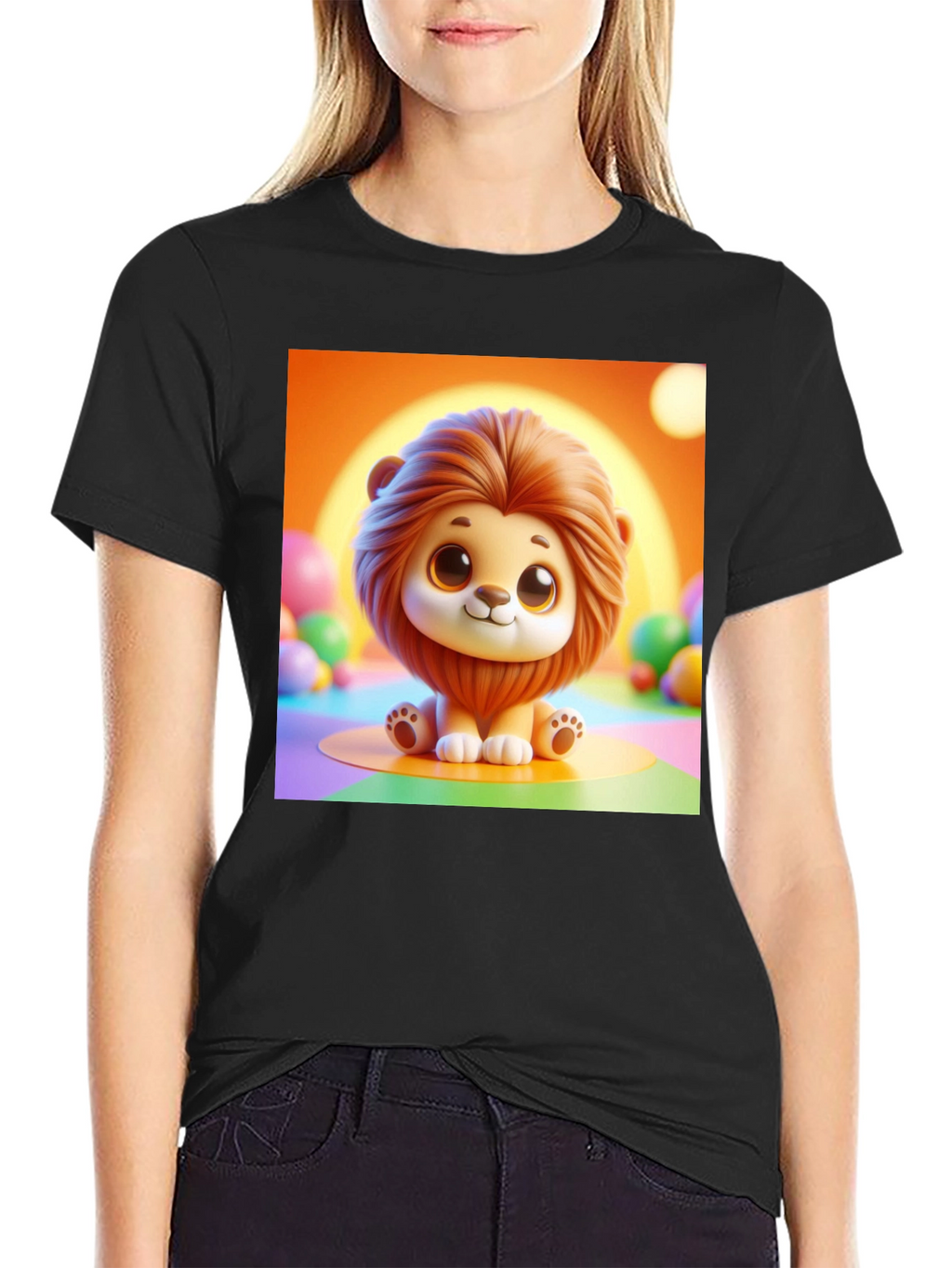 Cute Lion Graphic Tee