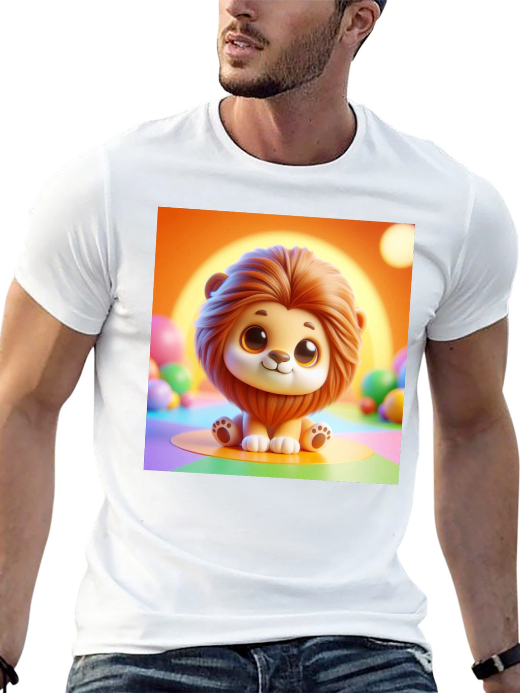 Cute Lion Graphic Tee