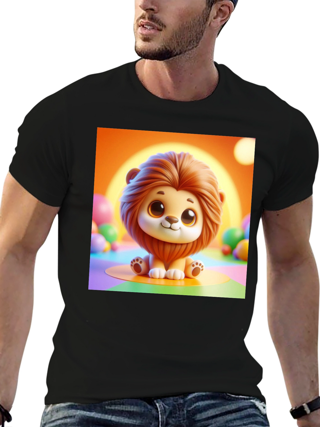 Cute Lion Graphic Tee
