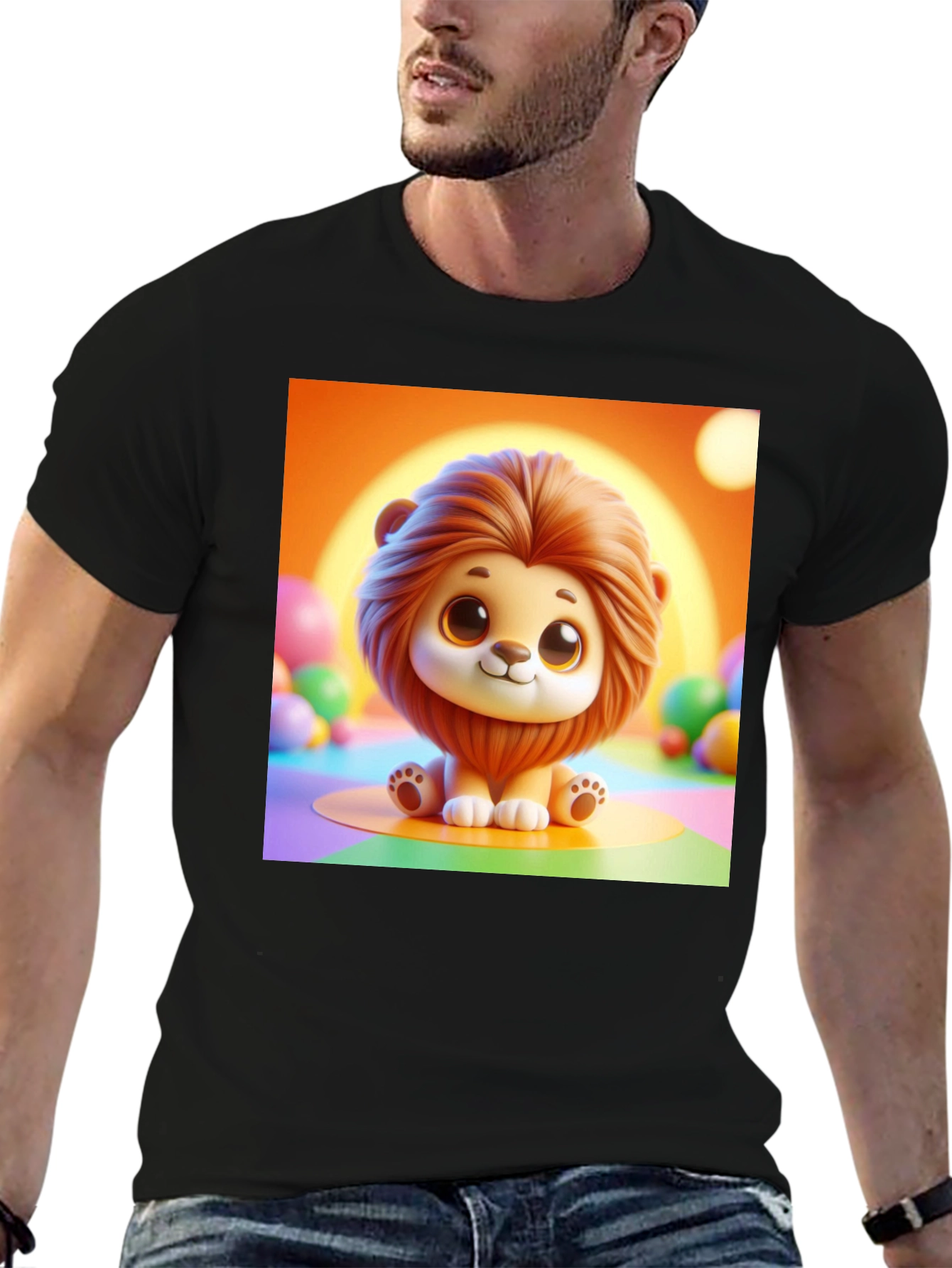 Cute Lion Graphic Tee