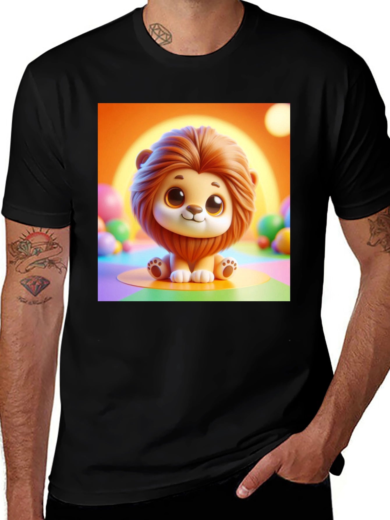 Cute Lion Graphic Tee