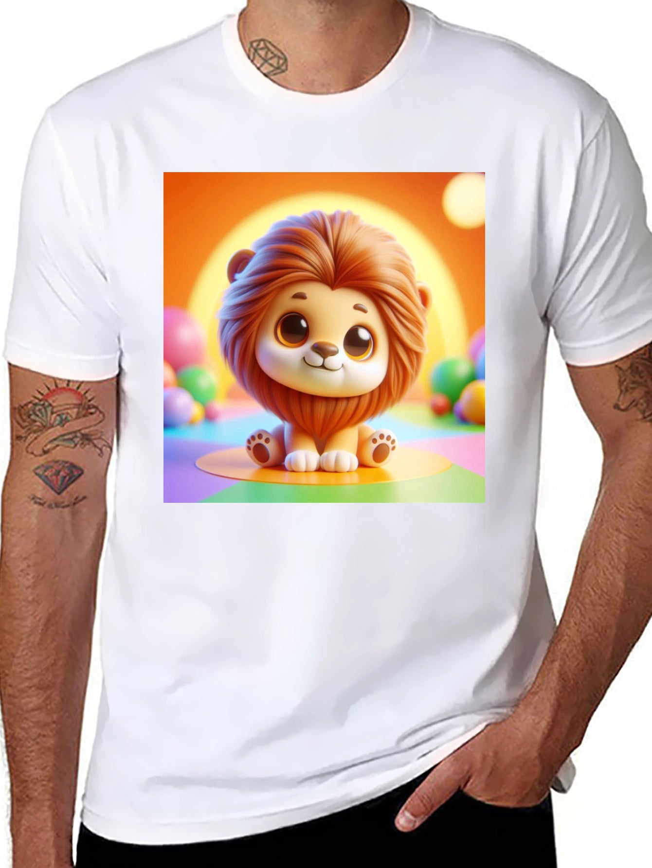 Cute Lion Graphic Tee