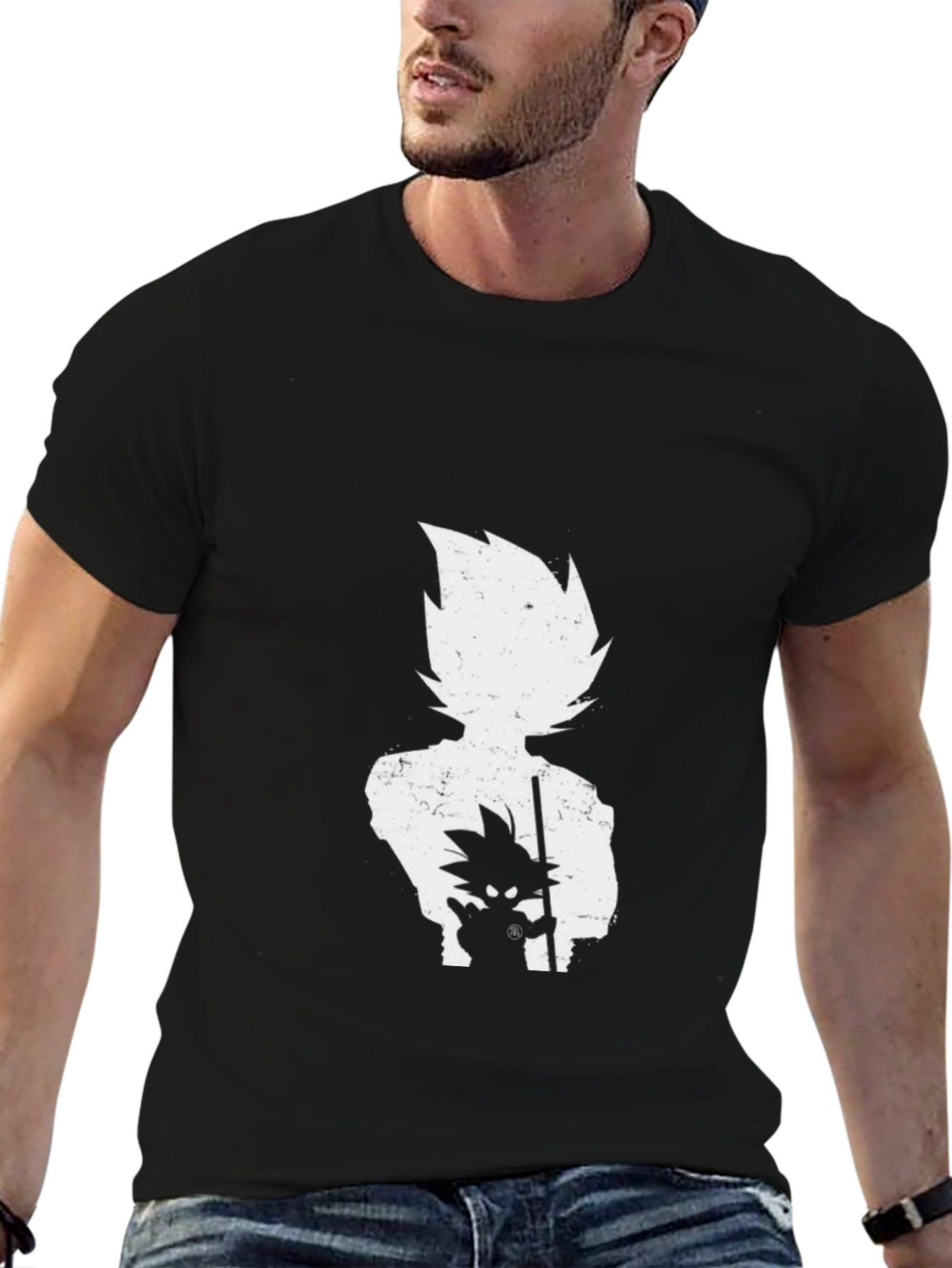 Anime Silhouette Graphic T-Shirt