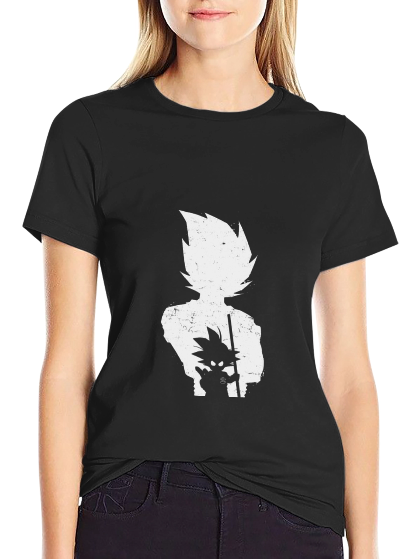 Anime Silhouette Graphic T-Shirt