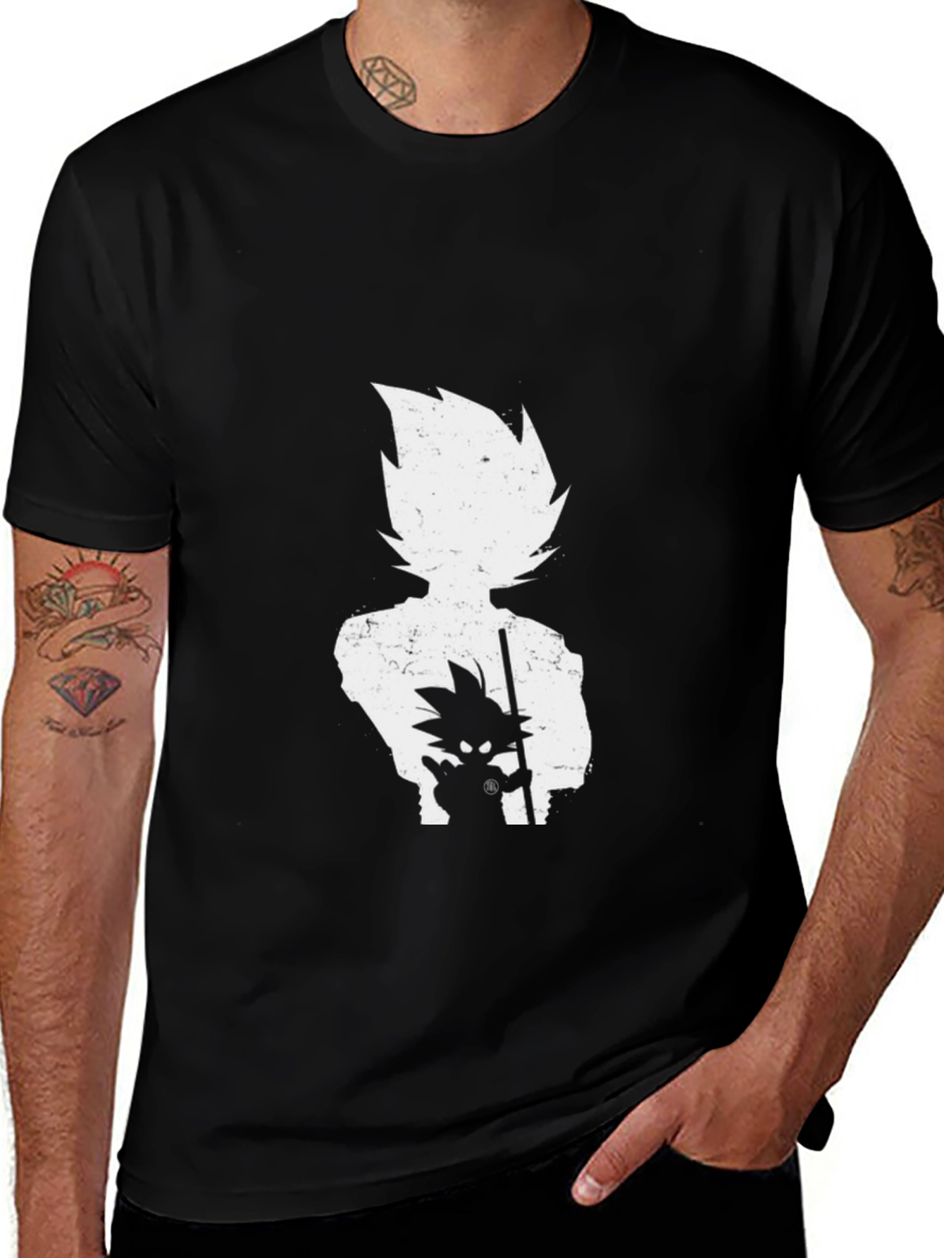 Anime Silhouette Graphic T-Shirt