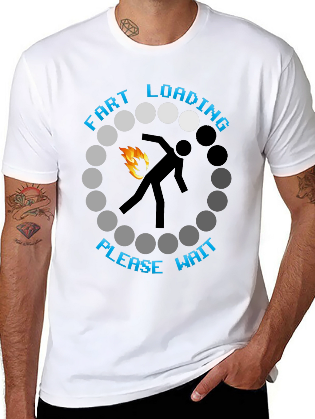 Fart Loading Please Wait Graphic Tee