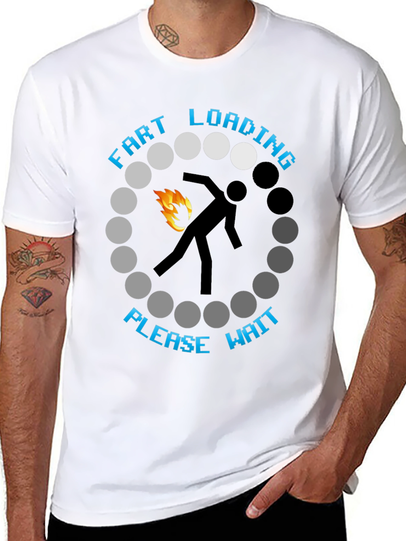 Fart Loading Please Wait Graphic Tee